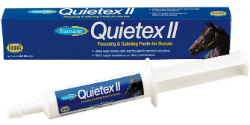 Quietex™ II Focusing & Calming Paste Quietex™, II, Focusing, Calming, Paste, Farnam, Equine, Health, Care, Horse, Supplements, Made, USA, keep, calm, training, competition, trailering, performance, activities, farrier, visits