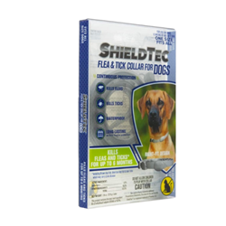 ShieldTec® Flea & Tick Collar for Dogs ShieldTec®, Flea, Tick, Collar, Dogs,  Promika, Pet, dog, killer, Quickly, effectively, protects, Flea, Tick, Collar, controls, on-contact, bite, die, kills, brown, American, deer, ticks, carry, Lyme, disease, odorless, formulated, insecticide, release, technology, works, natural, oils, distribute, active, ingredients, over, body, Water, Resistant, bathing, Swimming, Fast, Effective, Protection, Better, Value, Kills, Adult, Fleas, Preventing, Infestations, Fit-Right, Design, Any, Size, six months, puppies, 12, weeks