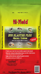 Hi-Yield® Bug Blaster Plus Above/Below Hi-Yield®, Bug, Blaster, Plus, Above, Below, vpg, broad, spectrum, insecticide, pesticide, insect, control, pest, supplies, lawns, flower, beds, ornamentals, trees, shrubs, Kills, Ants, Grubs, Mole Crickets, Chinch Bugs, Sod Webworm, Billbug, Apply, early, kill, grubs, crane, fly, larvae, present, anytime, spring, summer, water, 20, pounds, 5,000, sq. ft.